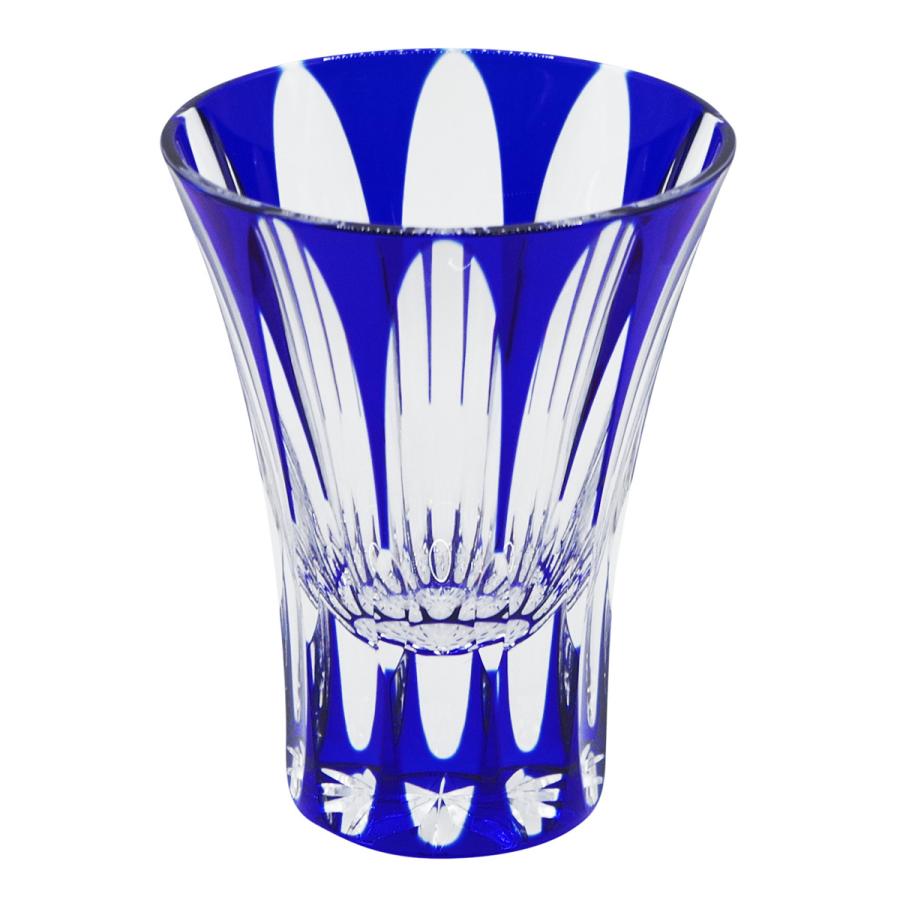 ASAGAO Crystal Sake Cup in Blue