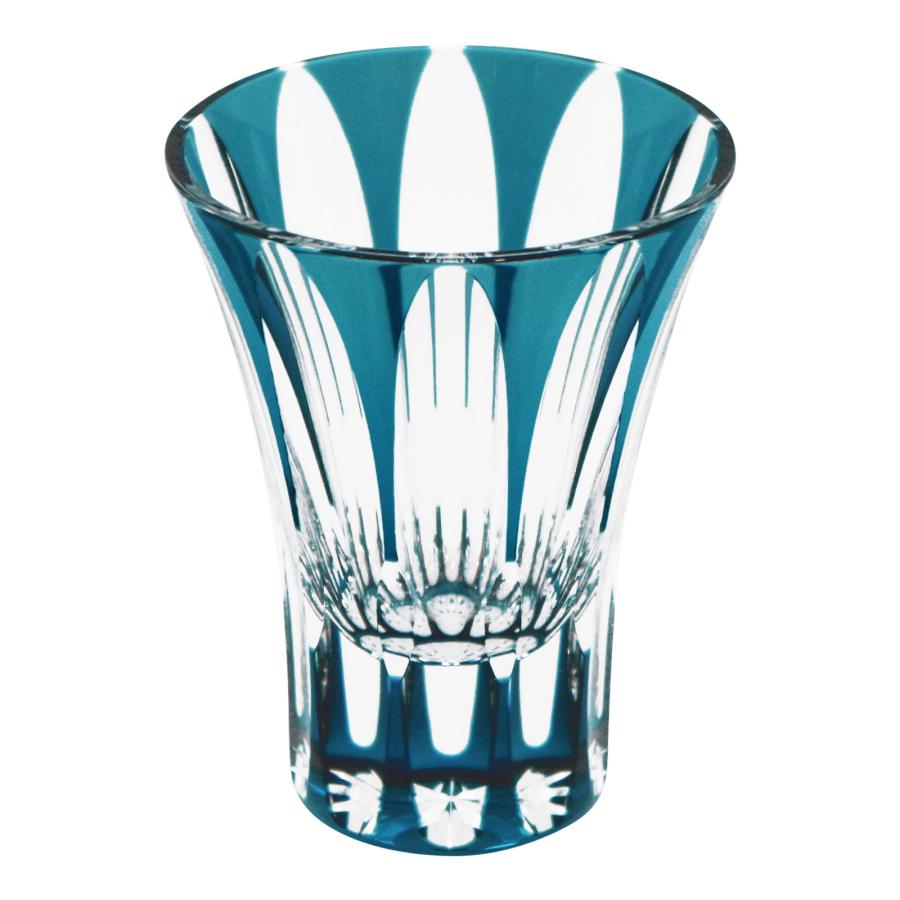 ASAGAO Crystal Sake Cup in Teal