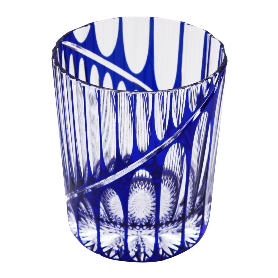 HAYATE Crystal Rocks Glass in Blue