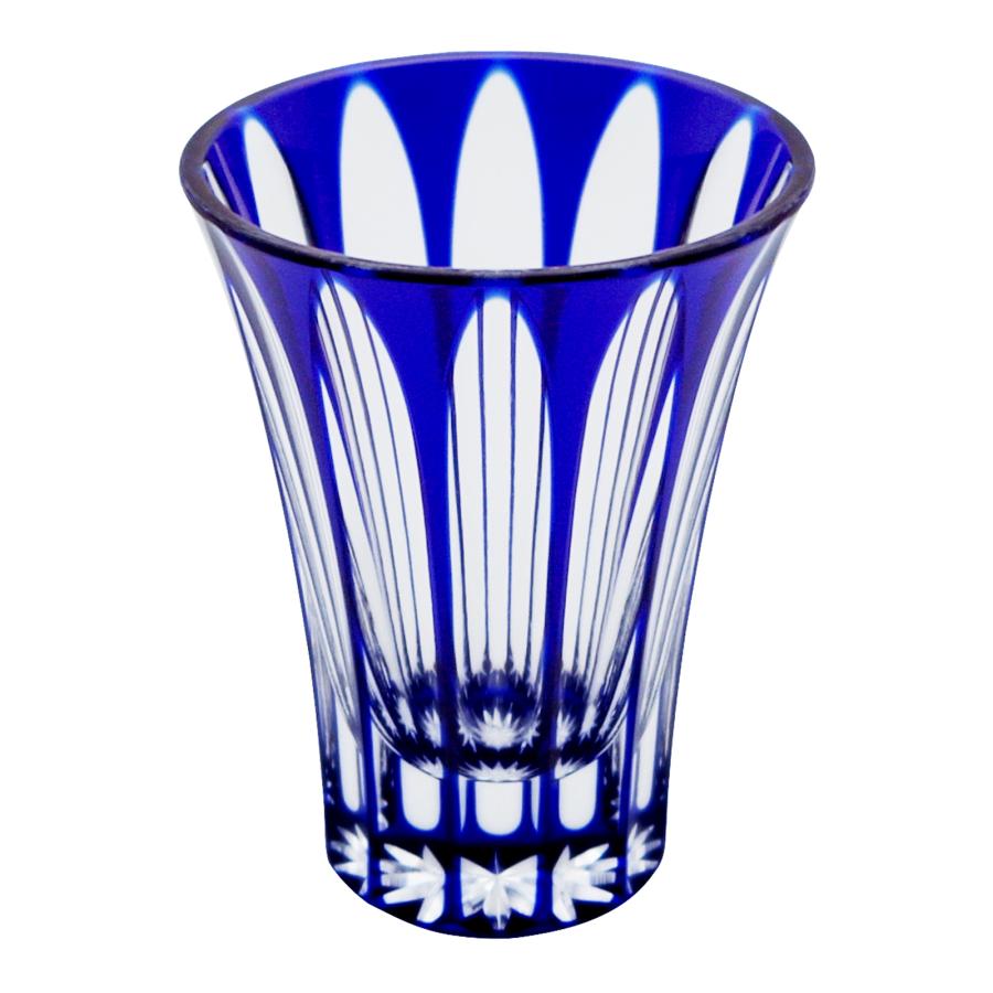 12 Stripes Flare Sake Cup Type II in Blue