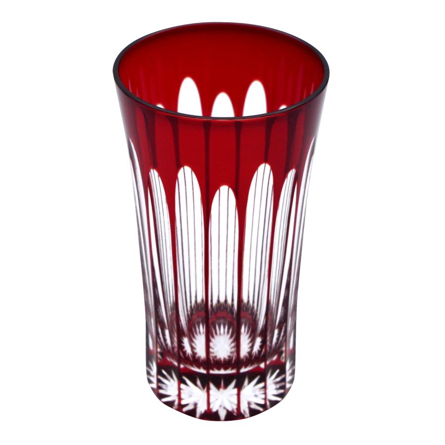 16 Stripes One-Sip Beer Glass in Red
