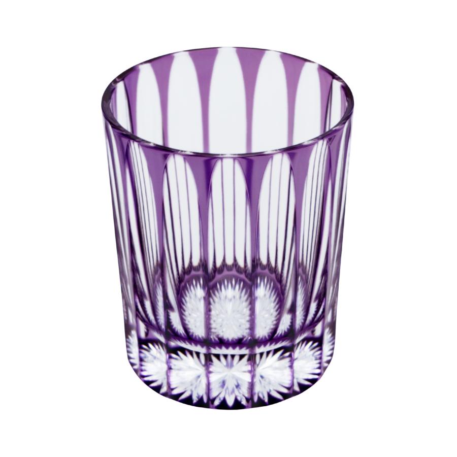 16 Stripes Rocks Glass Type II in Purple