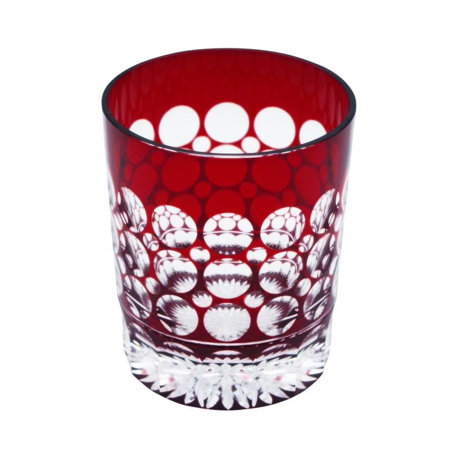 MARUMARU Rocks Glass in Red