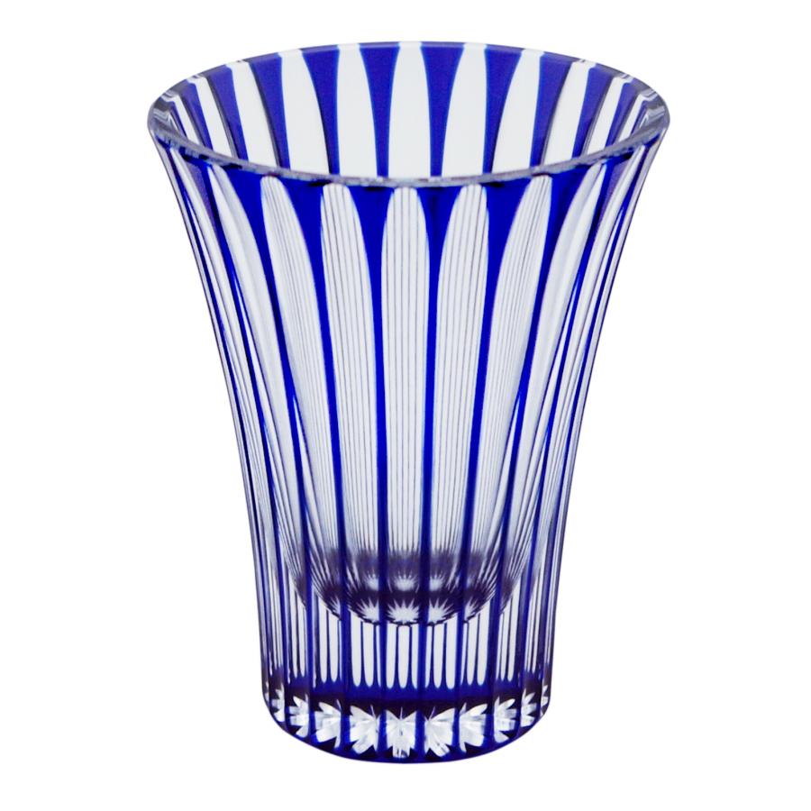 24 Stripes Flare Sake Cup in Blue