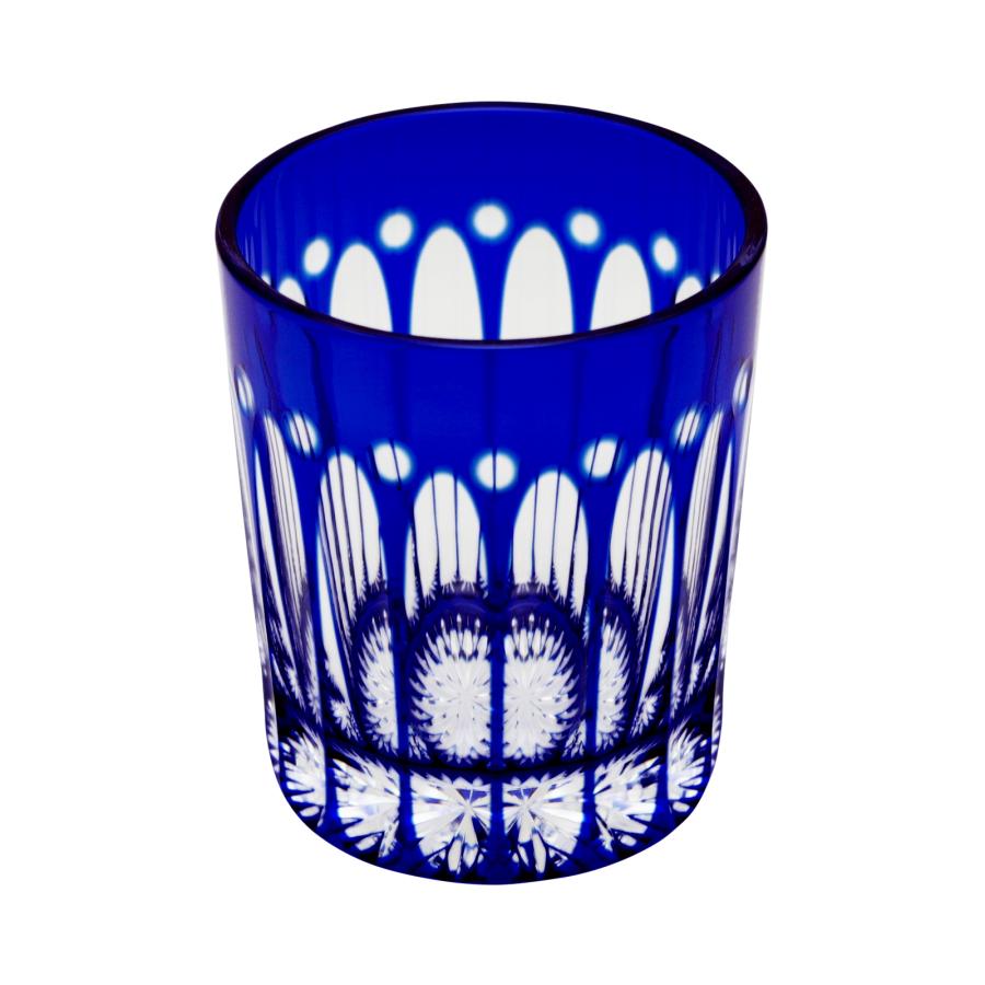 CROWN Crystal Rocks Glass in Blue