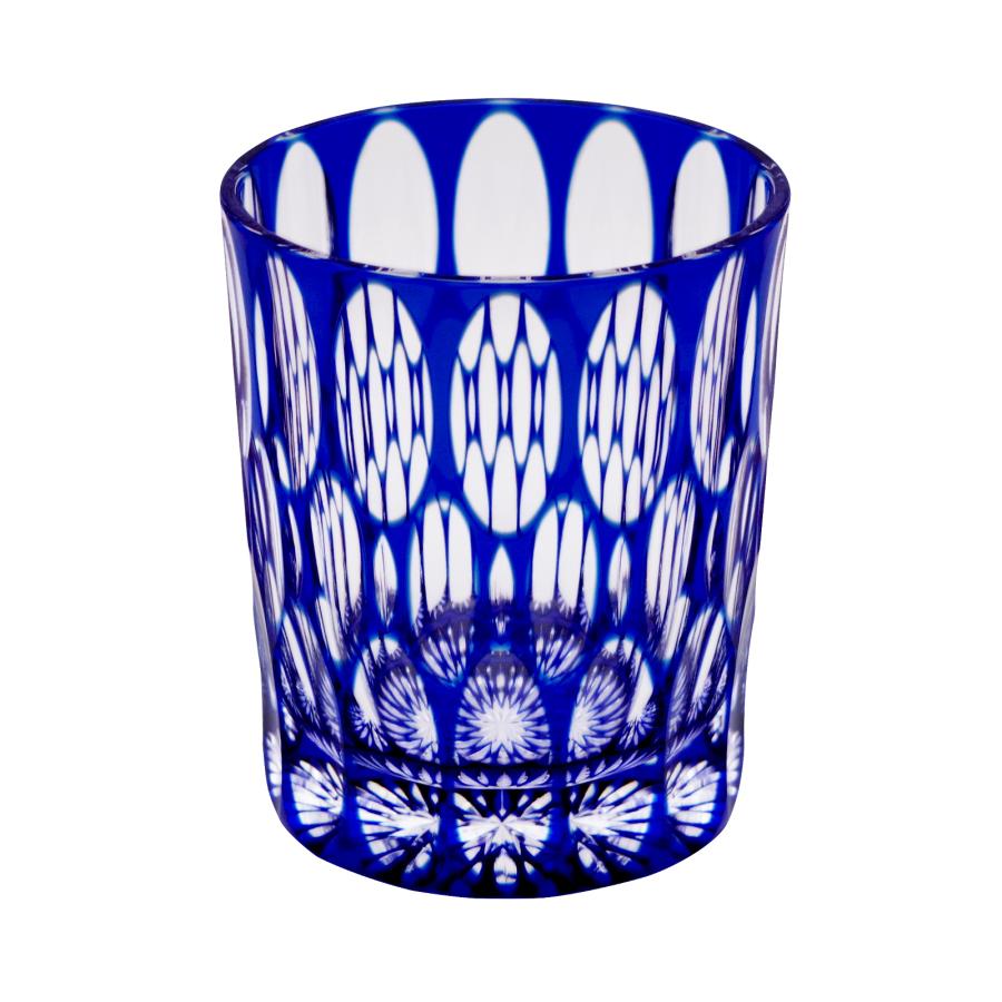 RAN Crystal Rocks Glass in Blue