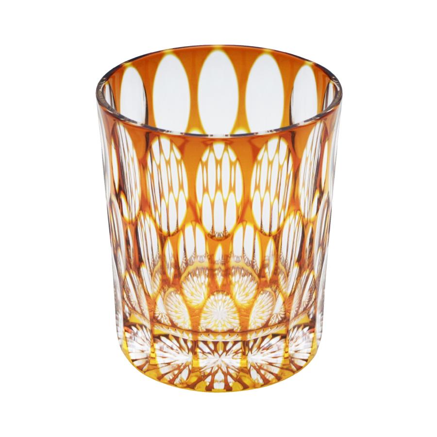 RAN Crystal Rocks Glass in Amber