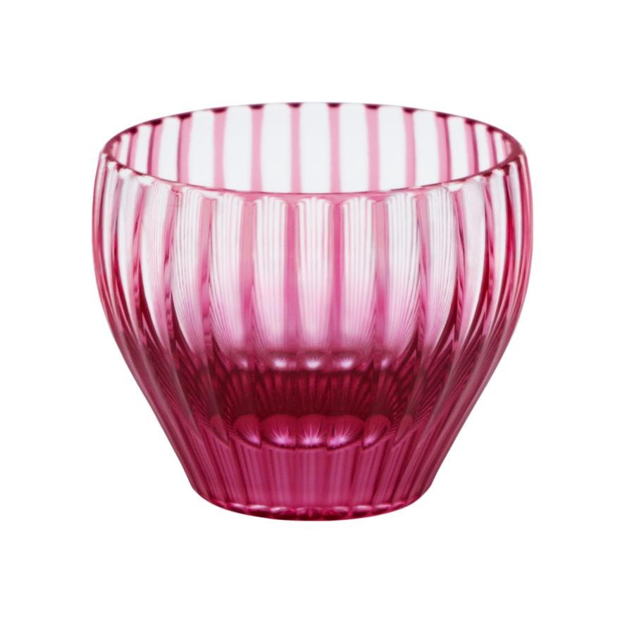 32 Stripes Round Sake Cup in Pink