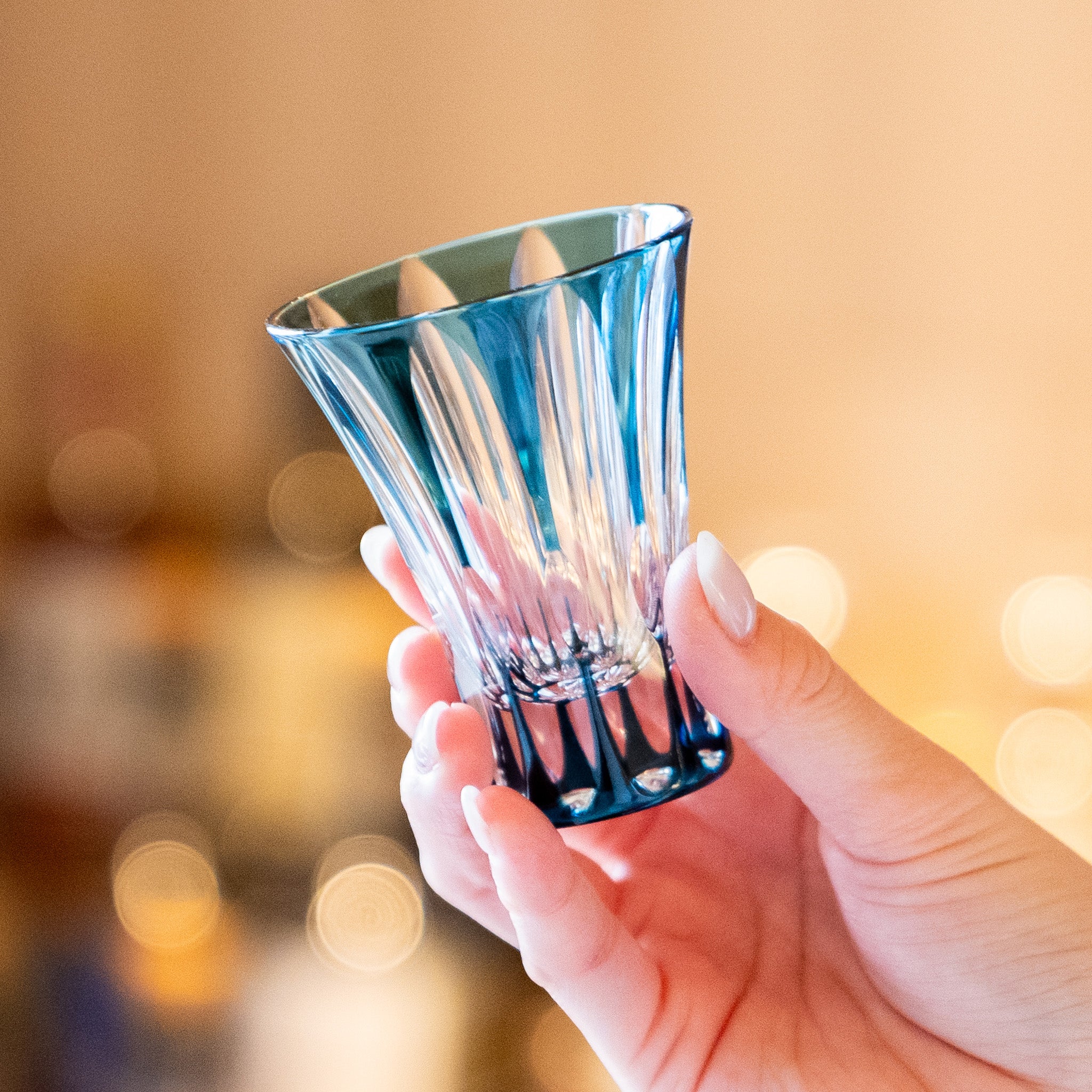 ASAGAO Flare Crystal Sake Cup