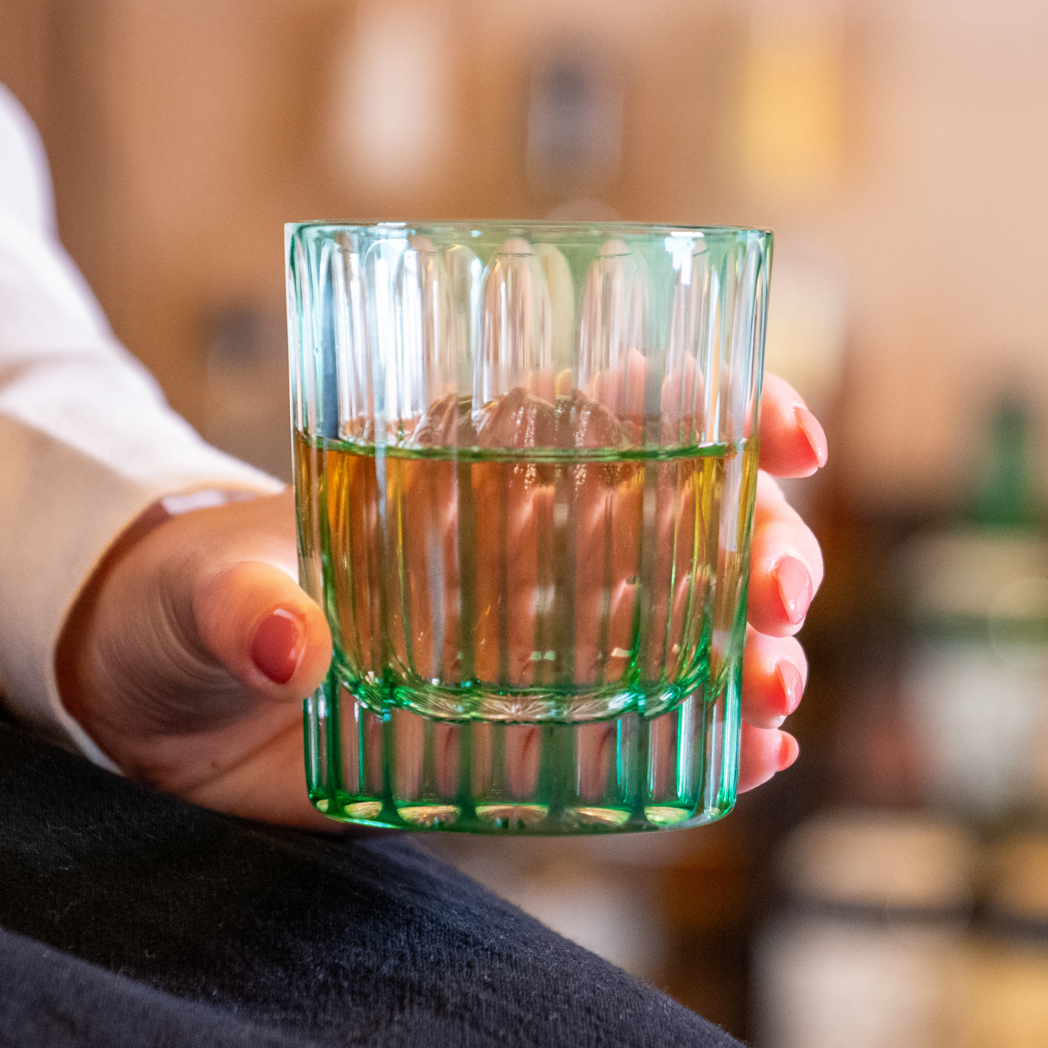 16 Stripes Rocks Glass Type II