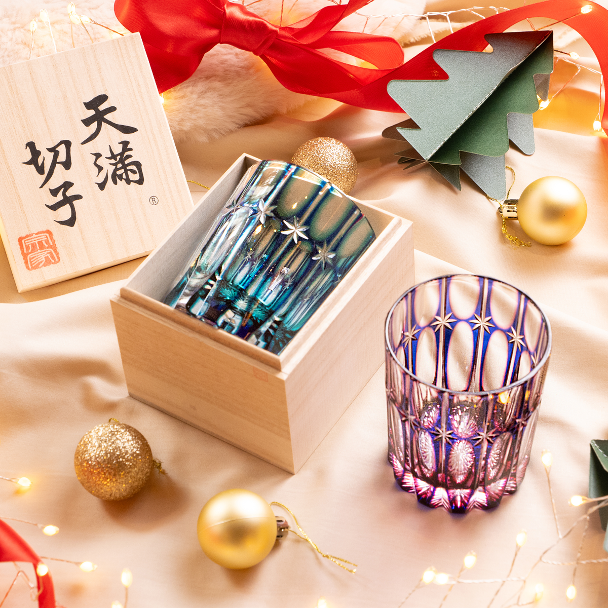 RYUSEI Duotone Crystal Rocks Glass