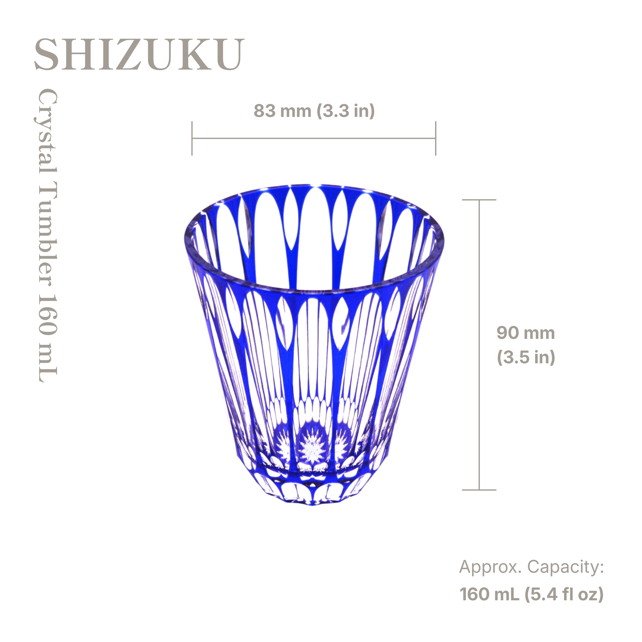 SHIZUKU Crystal Tumbler 160 mL