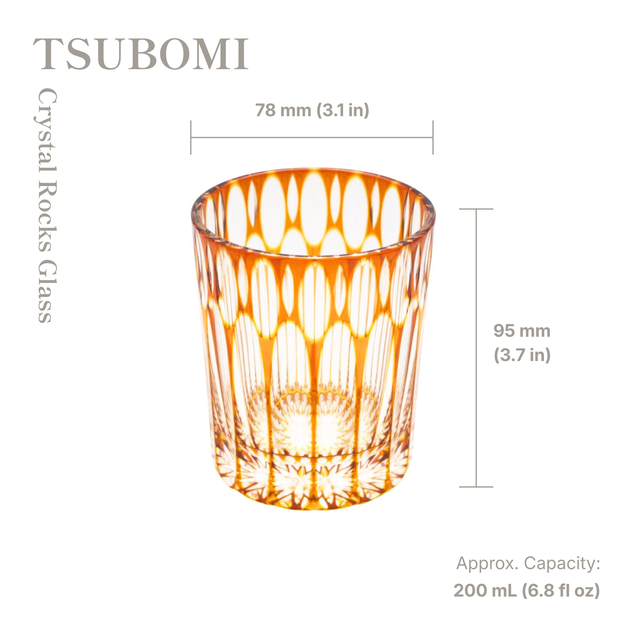 TSUBOMI Crystal Rocks Glass