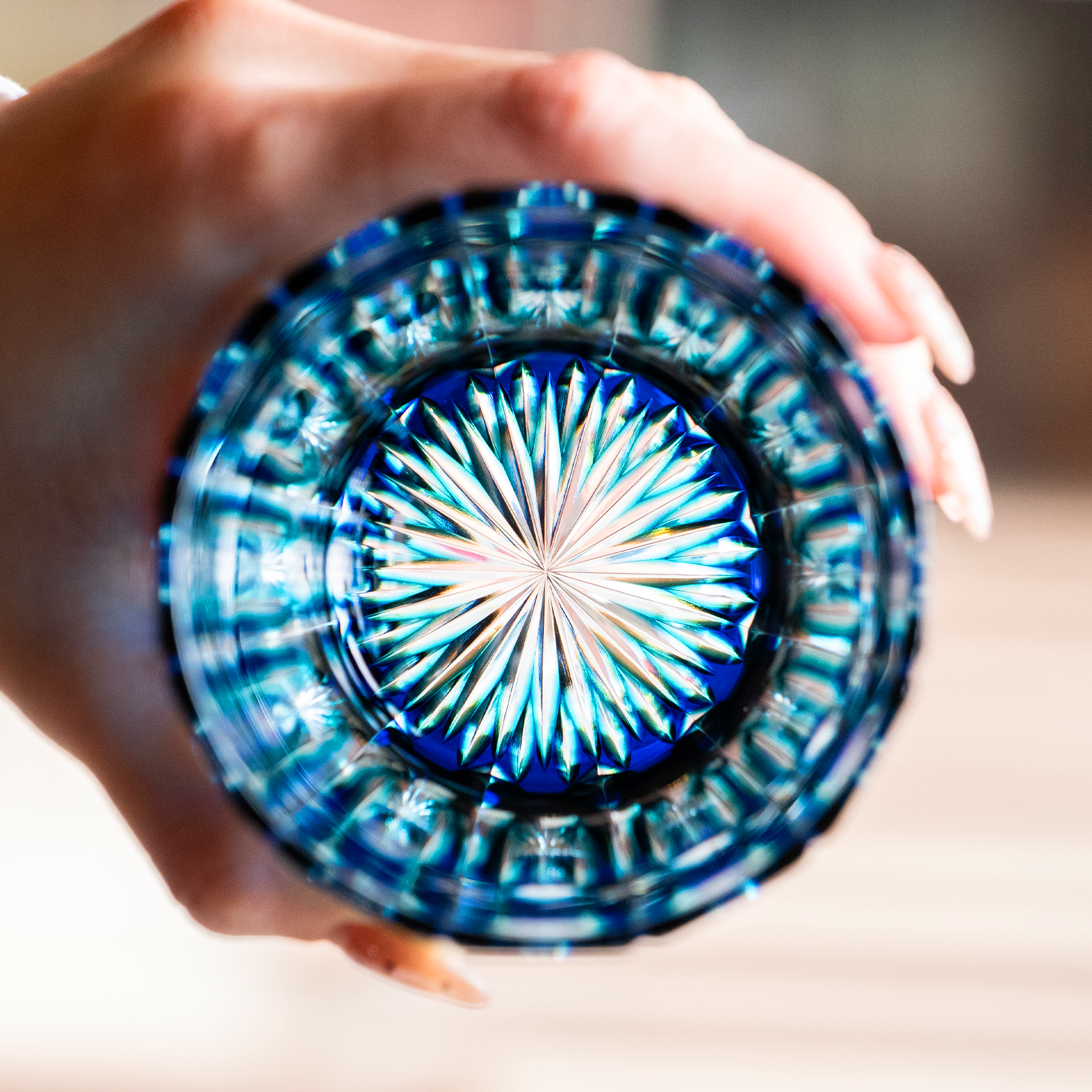 RYUSEI Duotone Crystal Rocks Glass