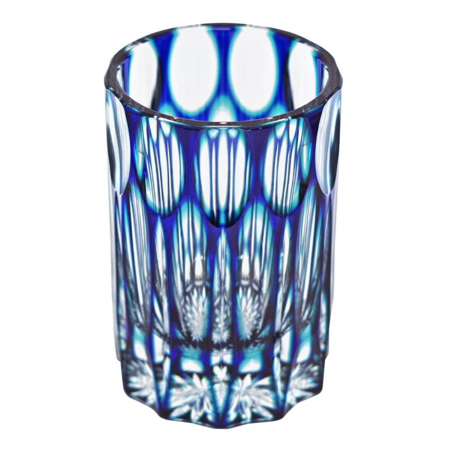 TSURUGIDuotone Crystal Highball Glass in Blue & Blue Green