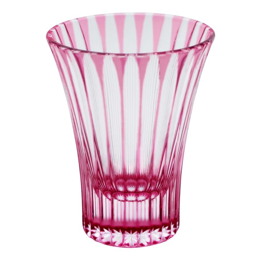 24 Stripes Flare Sake Cup in Pink