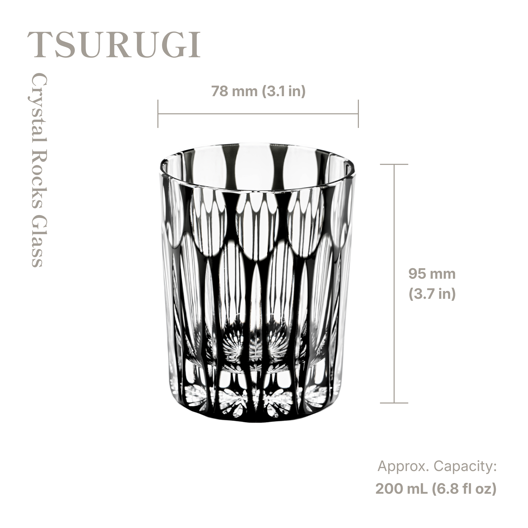 TSURUGI Crystal Rocks Glass