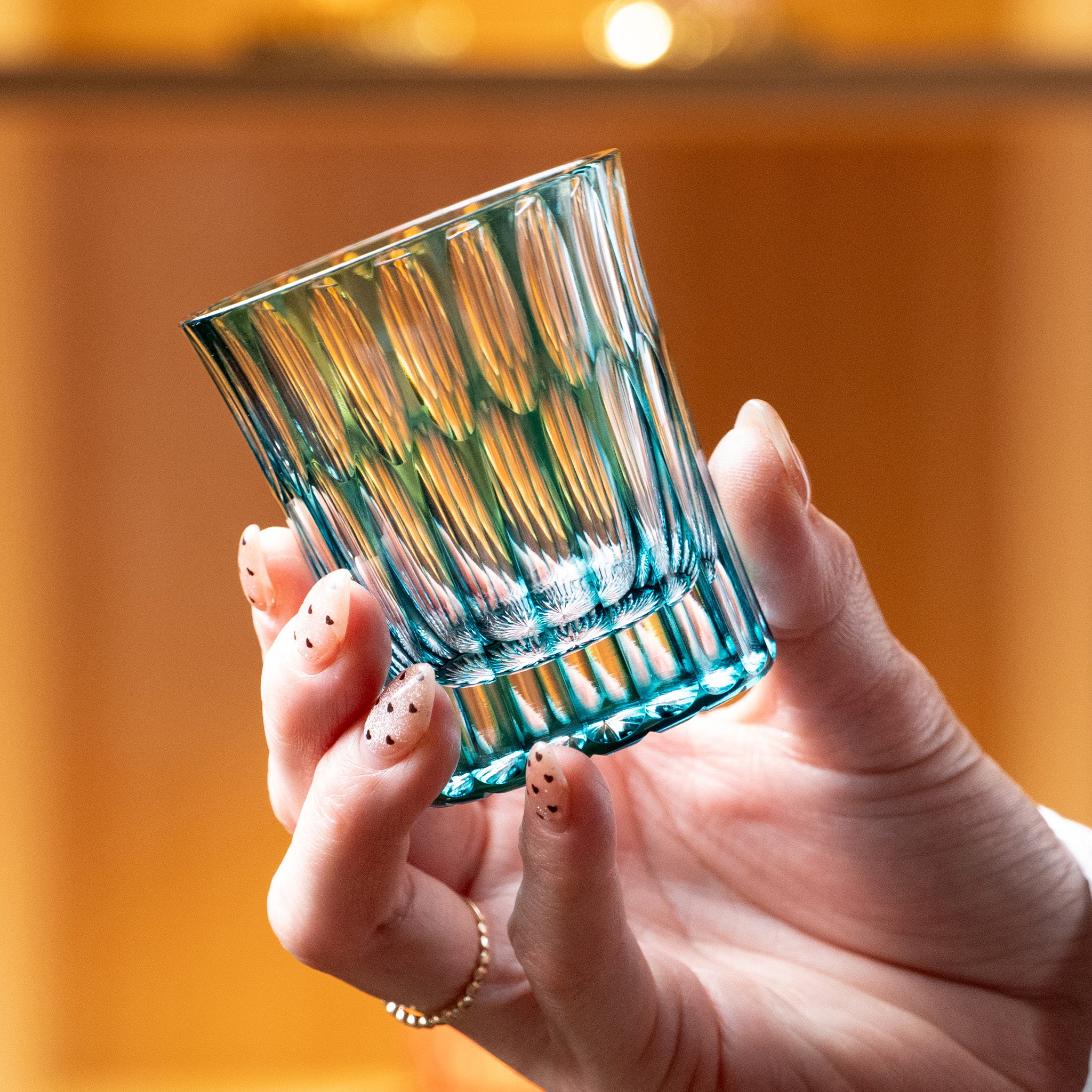 SAKAO✨ Temma Kiriko | 20 Stripes Crystal Sake Cup from Japan