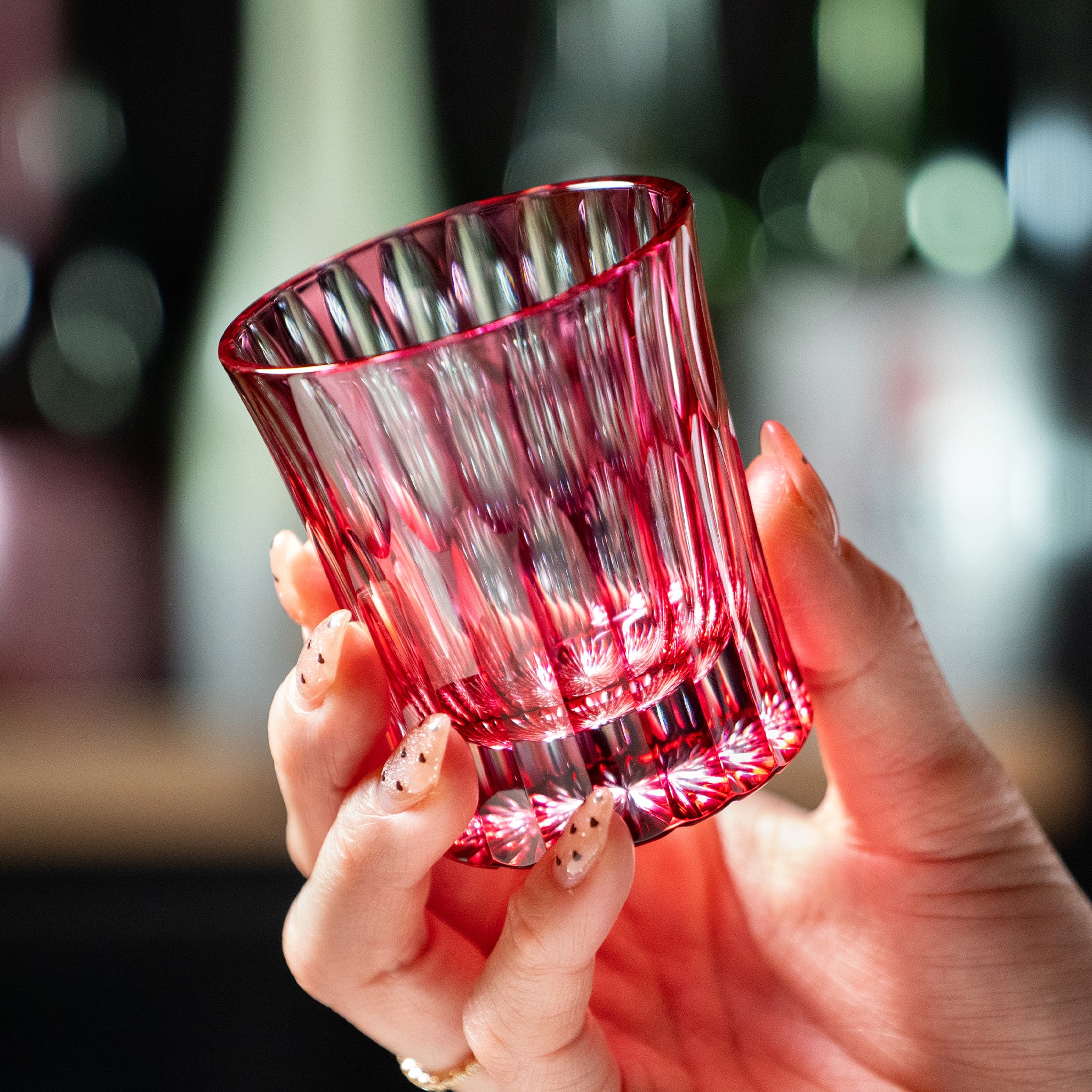 SAKAO✨ Temma Kiriko | 20 Stripes Crystal Sake Cup from Japan