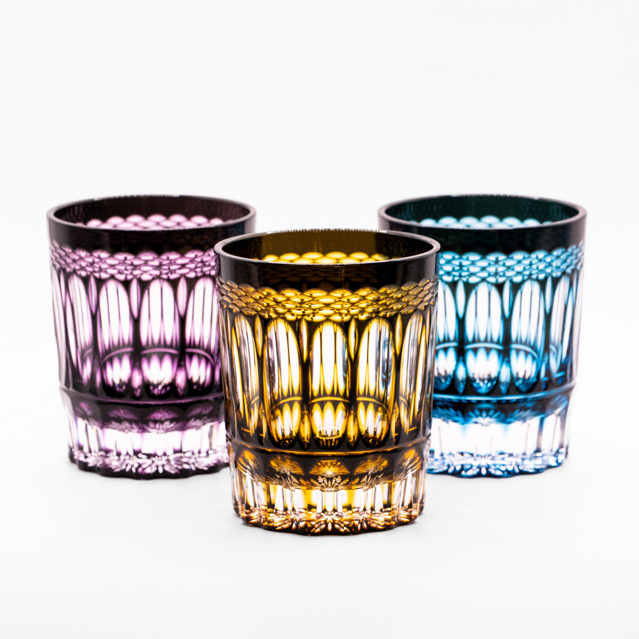 GEKKO Duotone Crystal Rocks Glass