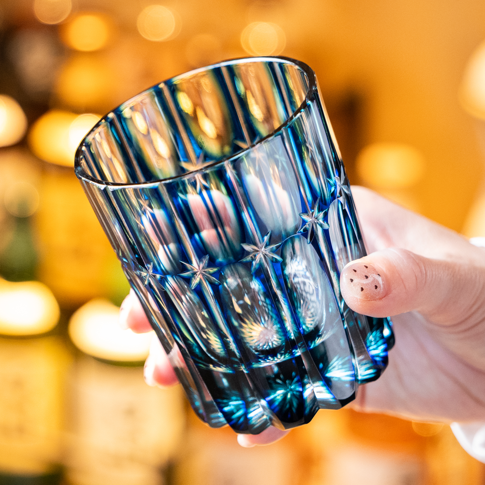 RYUSEI Duotone Crystal Rocks Glass