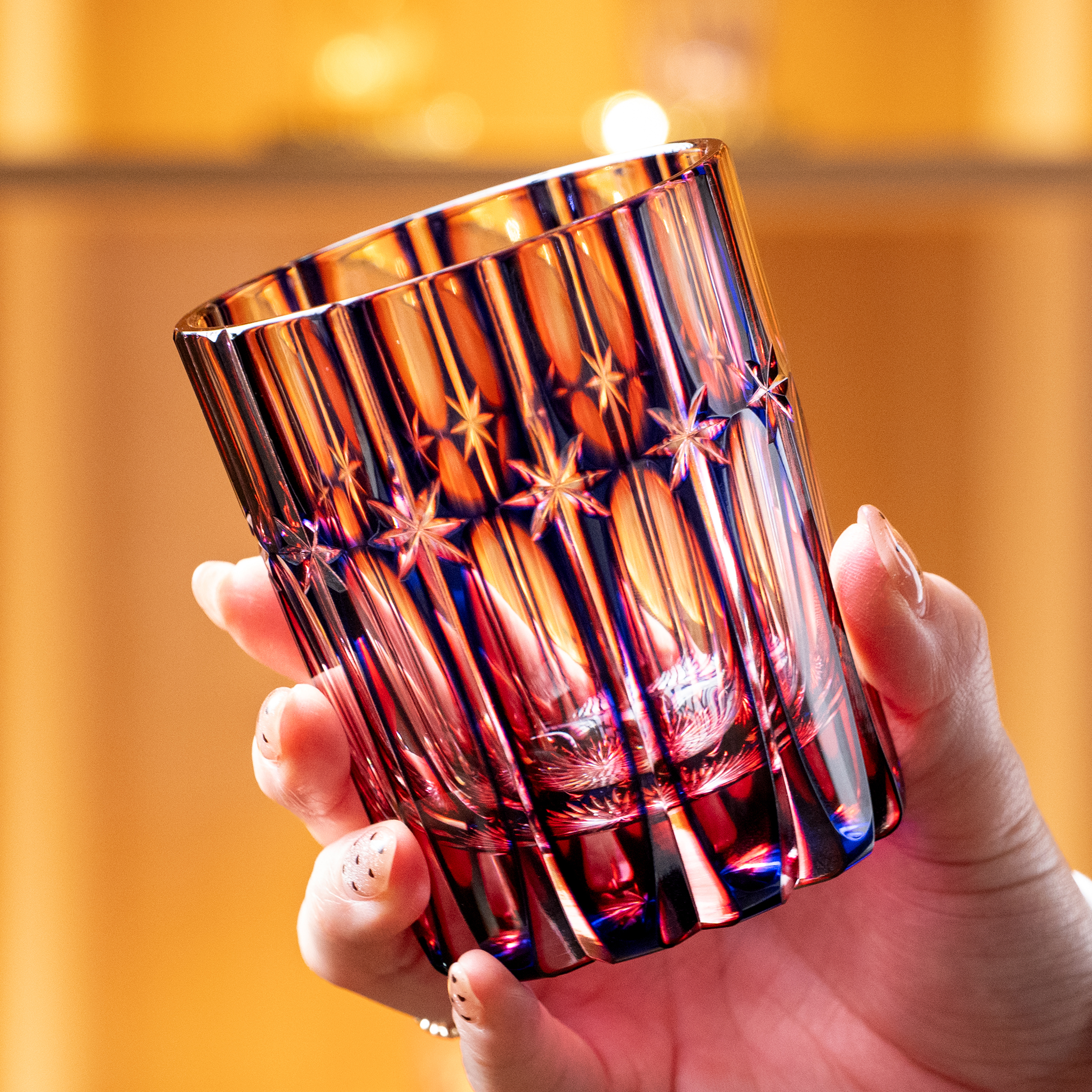 RYUSEI Duotone Crystal Rocks Glass