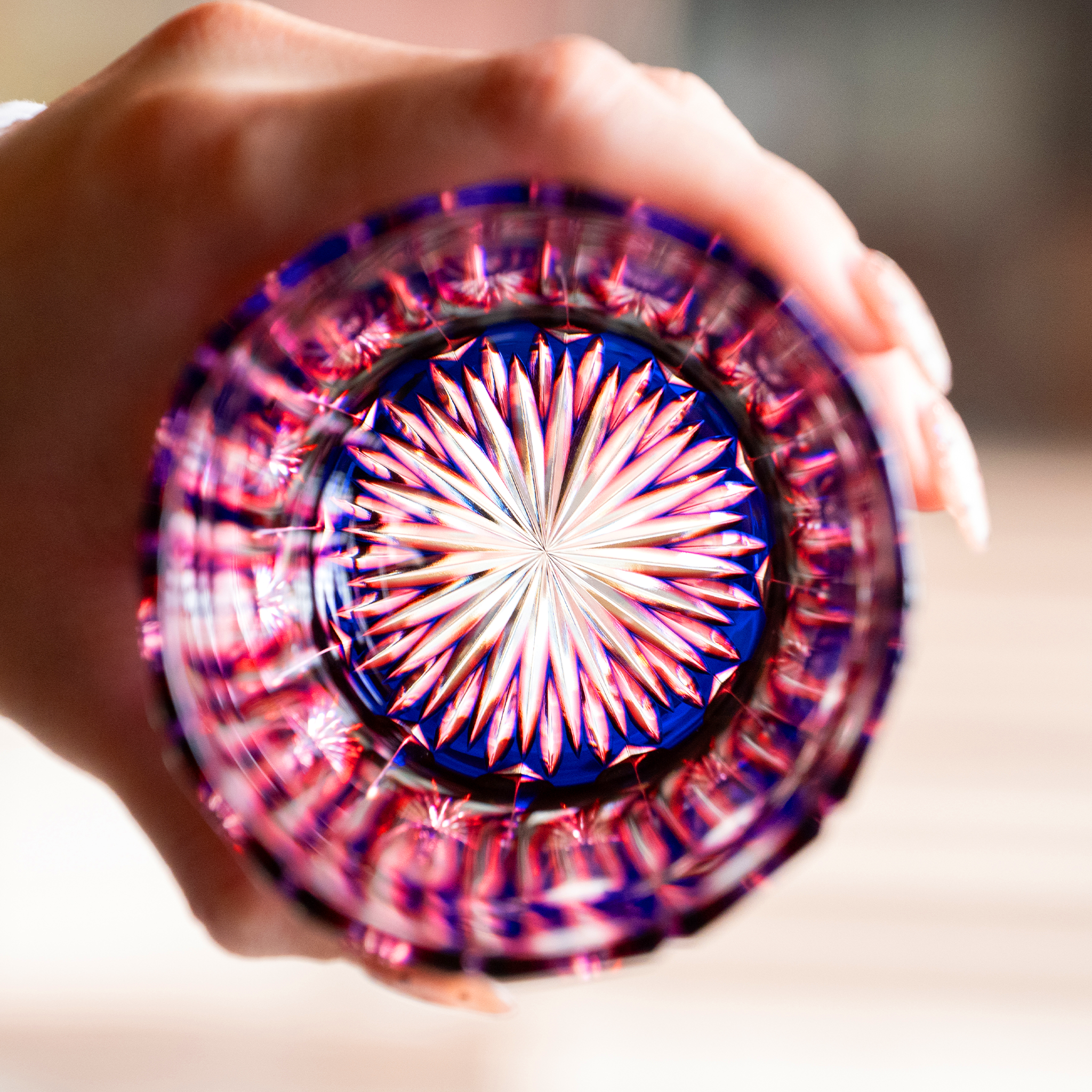 RYUSEI Duotone Crystal Rocks Glass