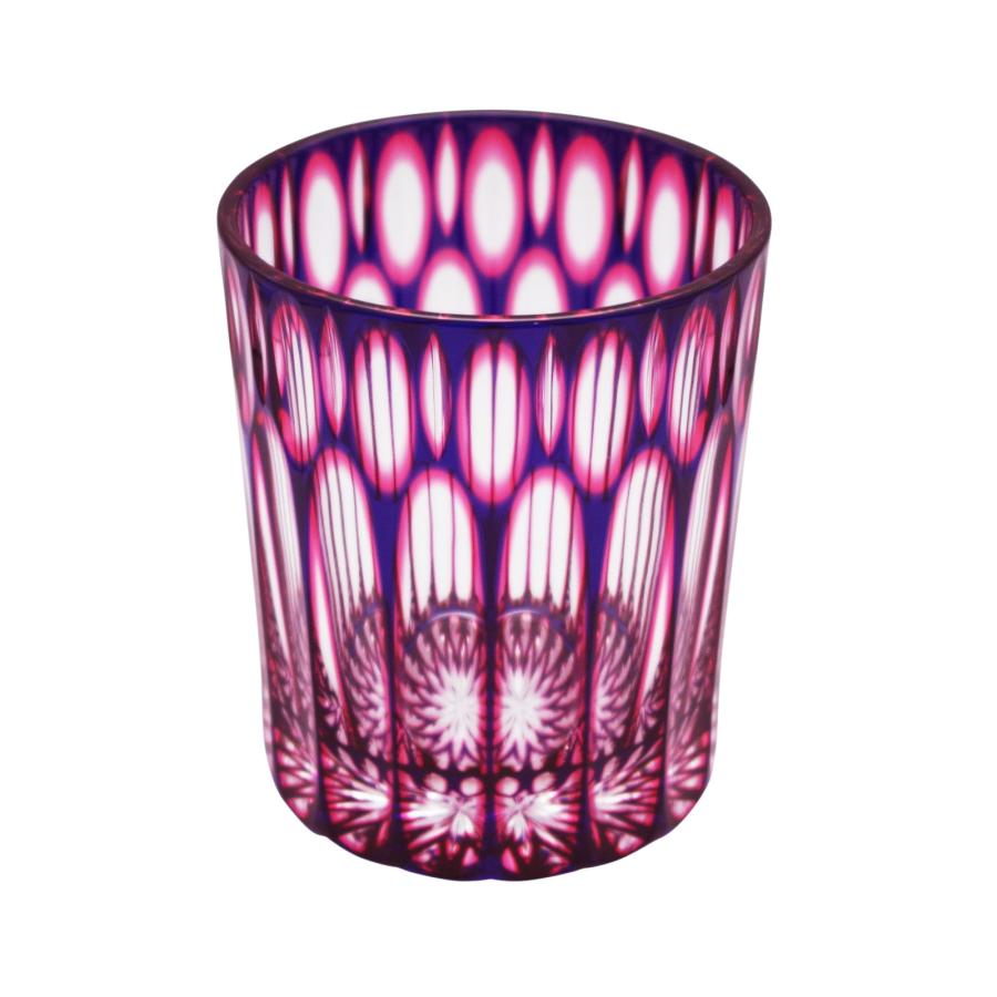 TSUBOMI Duotone Crystal Rocks Glass - Blue & Pink