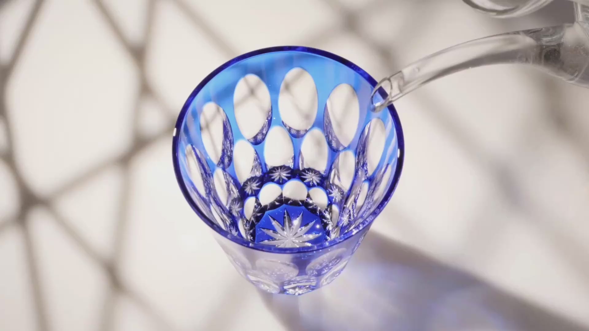 Temma Kiriko | GEKKO Duotone Crystal Rocks Glass from Japan